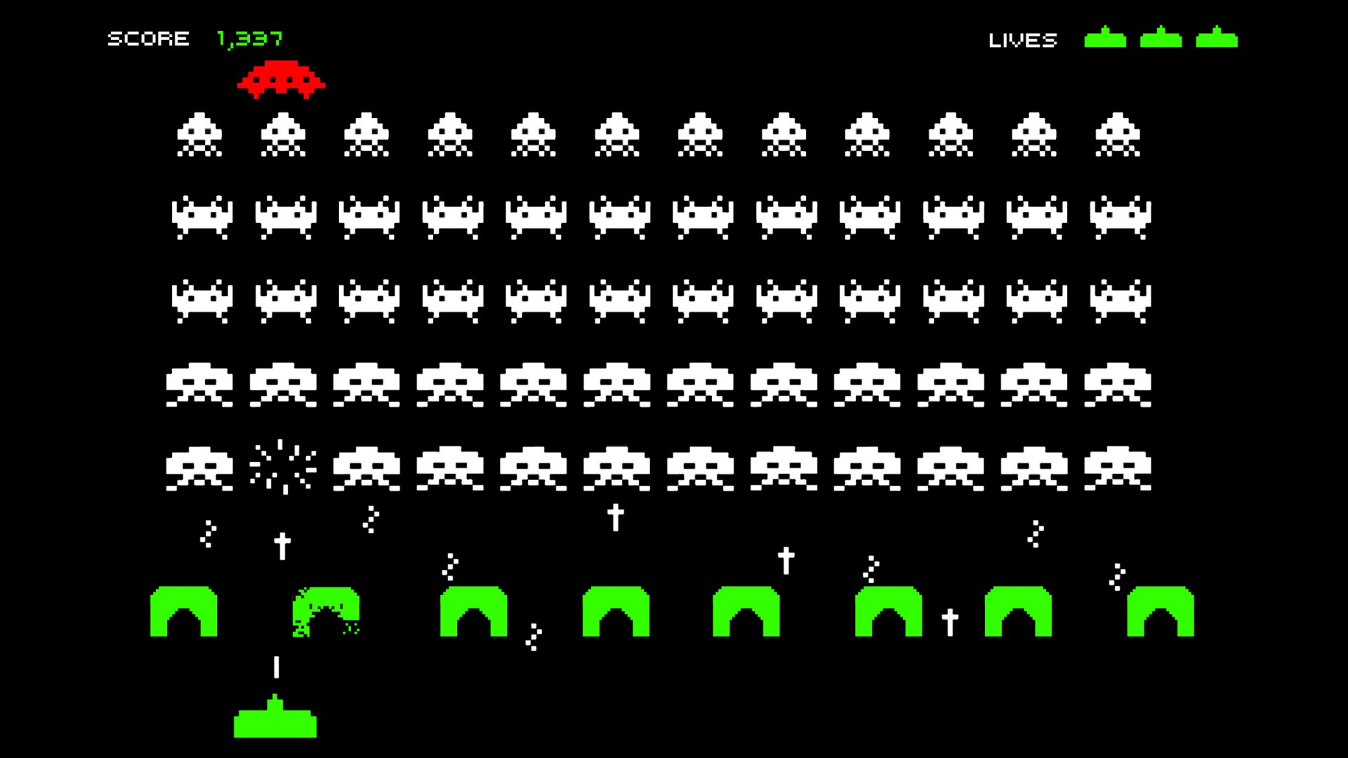 Um dos games que a inteligência artificial aprendeu a jogar sozinha foi o Space Invaders (Foto: reprodução)
