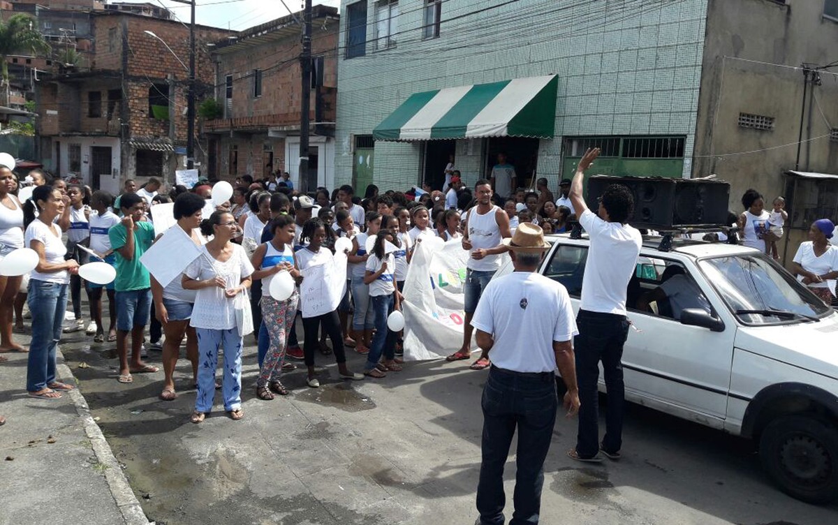 Moradores Do Calafate Em Salvador Fazem Protesto E Pedem Paz No Bairro Bahia G1 