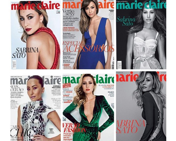 Sabrina Sato mostra suas seis capas de Marie Claire (Foto: Reprodução/Instagram)