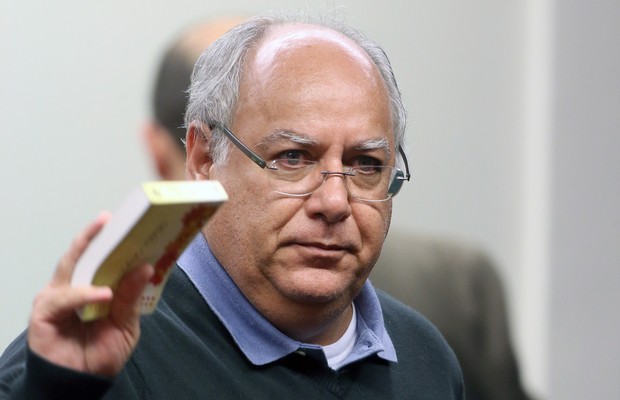 O ex-diretor de Serviços da Petrobras Renato Duque durante 