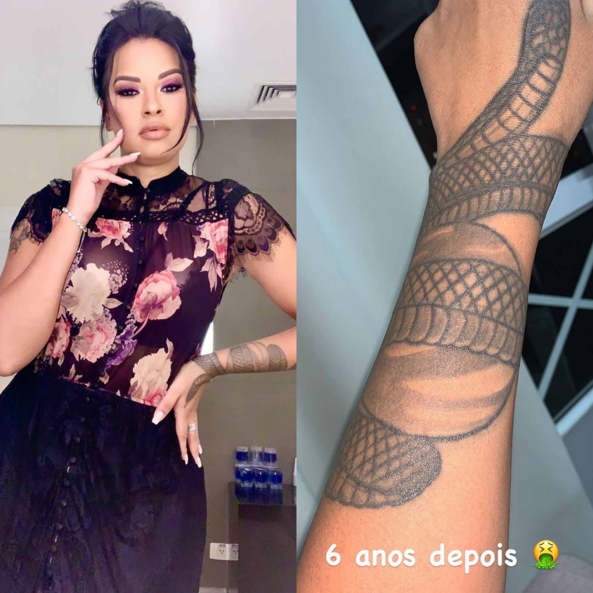 Ariadna Arantes revela que removeria todas suas tatuagens: 