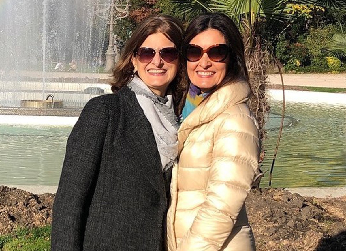 Fátima Bernardes com a irmã,  Vania Bernardes (Foto: Reprodução/Instagram)