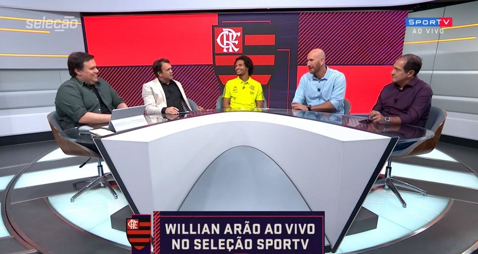 Willian Arão em participação no Seleção SporTV — Foto: Reprodução