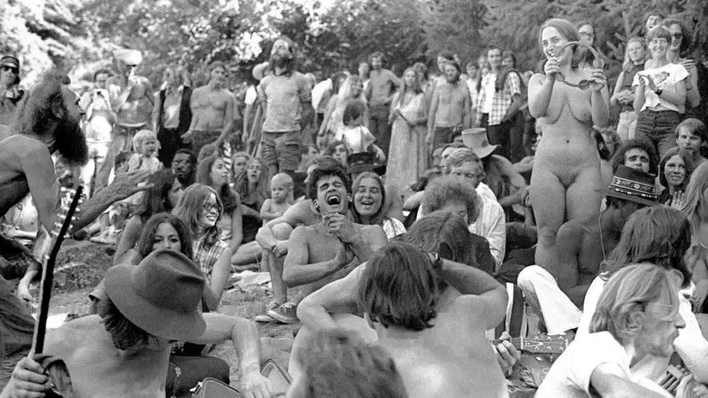 Era a época do movimento hippie... (Foto: GETTY IMAGES via BBC)