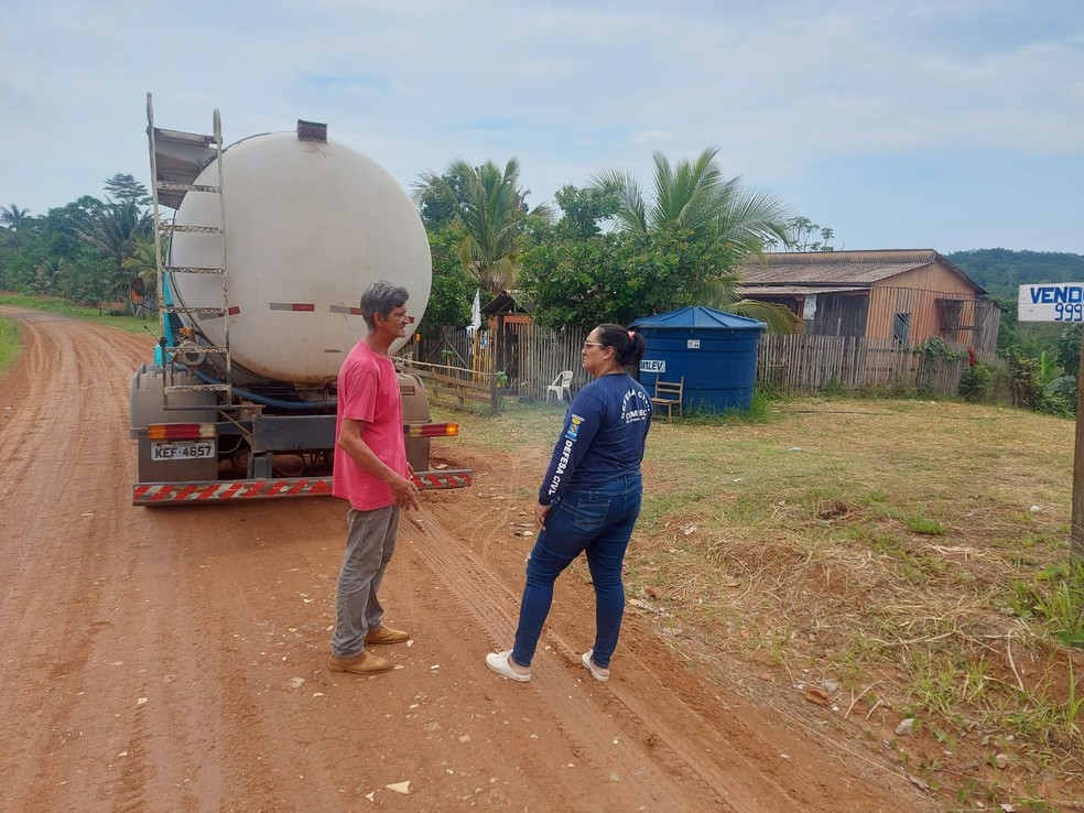 Poços continuam secos em comunidades rurais de Rio Branco — Foto: COMDEC