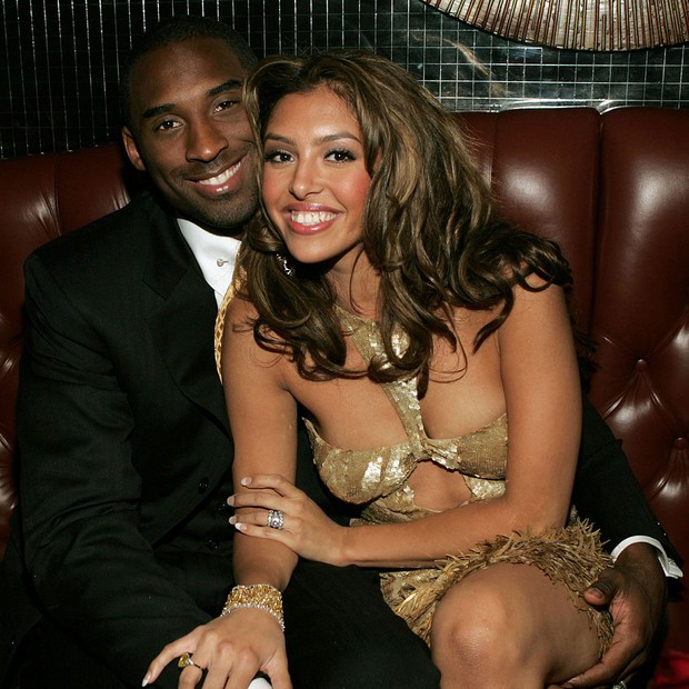 LAS VEGAS - SEPTEMBER 15: Basketball player Kobe Bryant and wife Vanessa at the official after party for the 2004 World Music Awards, September 15, 2005 at Body English in the Hard Rock Hotel in Las Vegas, Nevada. The show was being broadcast live from La (Foto: Getty Images)