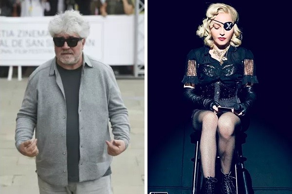 O cineasta Pedro Almodóvar e a cantora Madonna (Foto: Getty Images/Instagram)