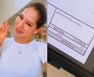 Maíra Cardi mostra boleto de mais de um milhão de reais