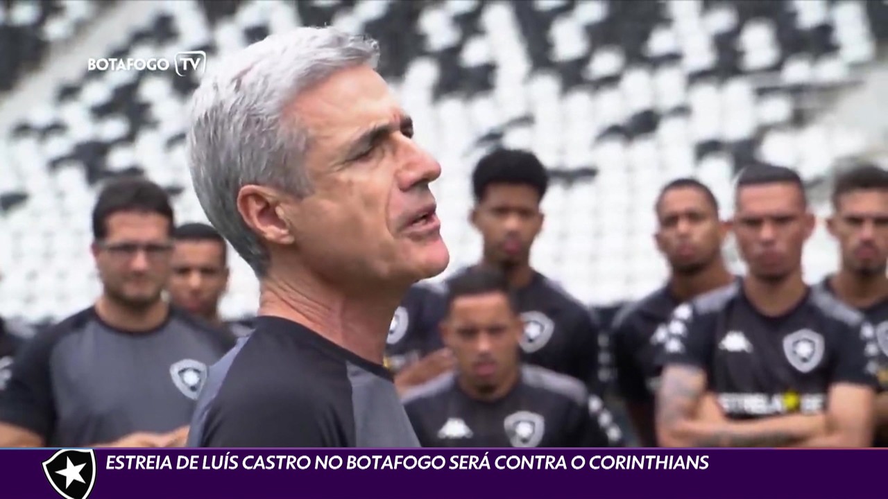 Estreia de Luís Castro no Botafogo será contra o Corinthians