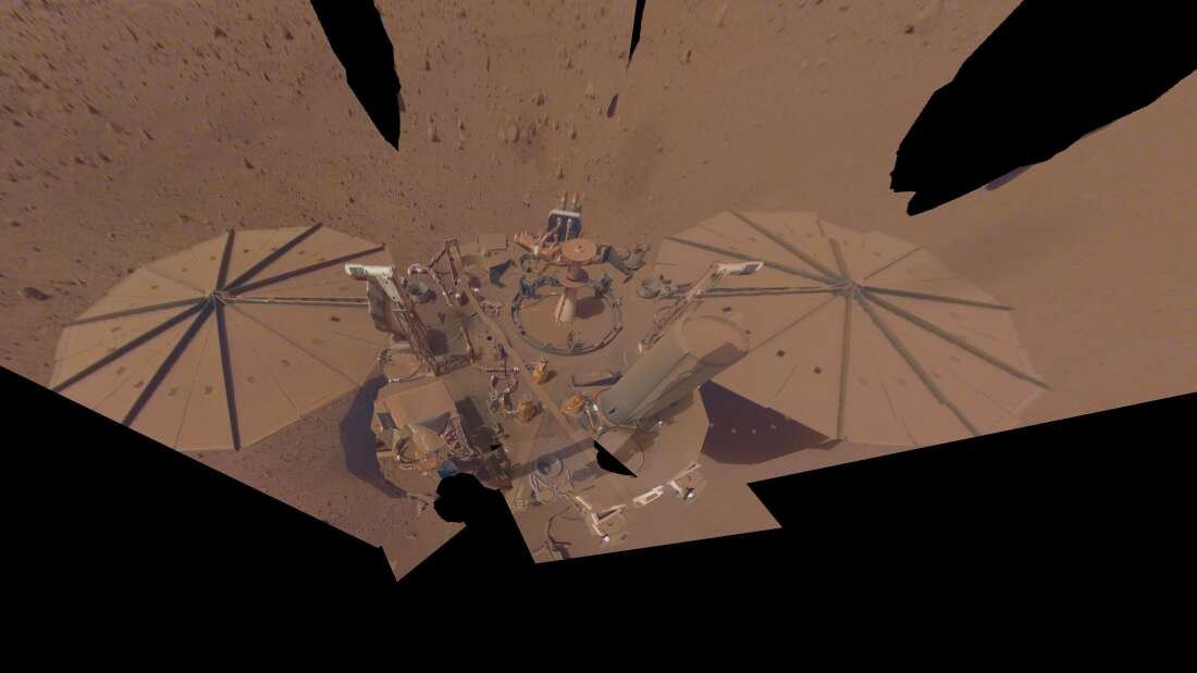 última imagem da Sonda InSight (Foto: NASA / JPL-Caltech)