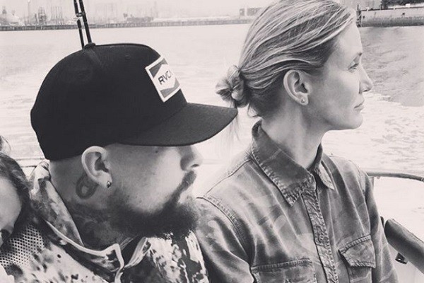 O músico Benji Madden e a atriz Cameron Diaz (Foto: Instagram)