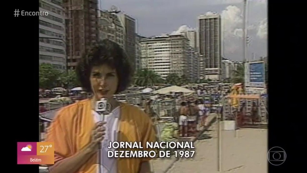 Fátima Bernardes chegou a relembrar no "Encontro" quando iniciou na Globo como Repórter (Foto Reprodução/Gshow)