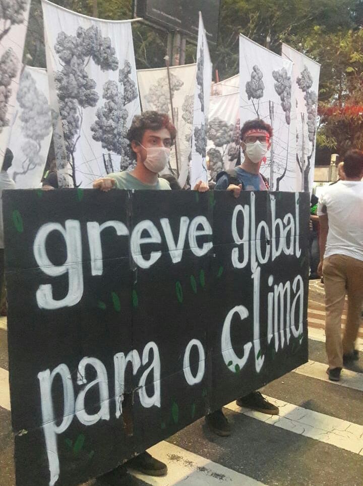 Greve Global Pelo Clima em São Paulo  (Foto: Vanessa Centamori)