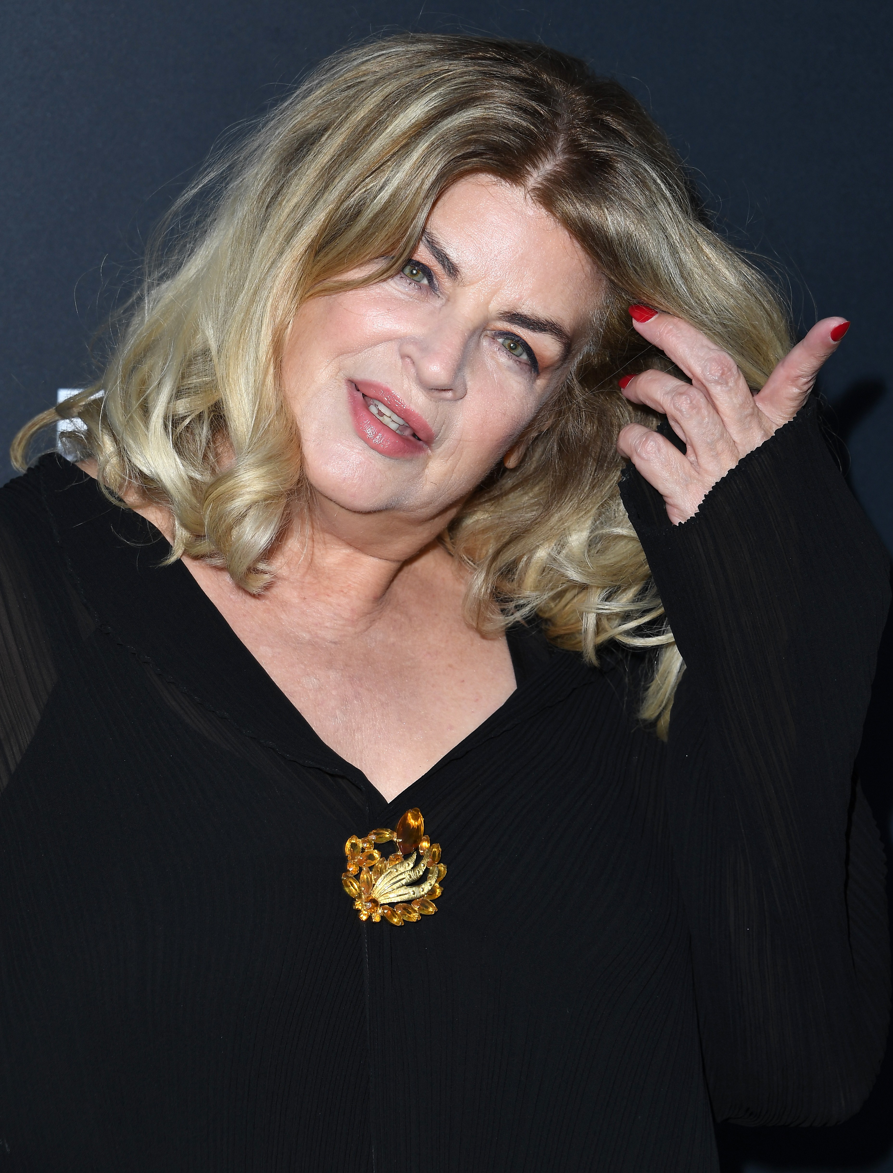 HOLLYWOOD, CALIFORNIA - AUGUST 22: Kirstie Alley arrives at the Premiere Of Quiver Distribution's "The Fanatic" at the Egyptian Theatre on August 22, 2019 in Hollywood, California. (Photo by Steve Granitz/WireImage,) (Foto: WireImage,)