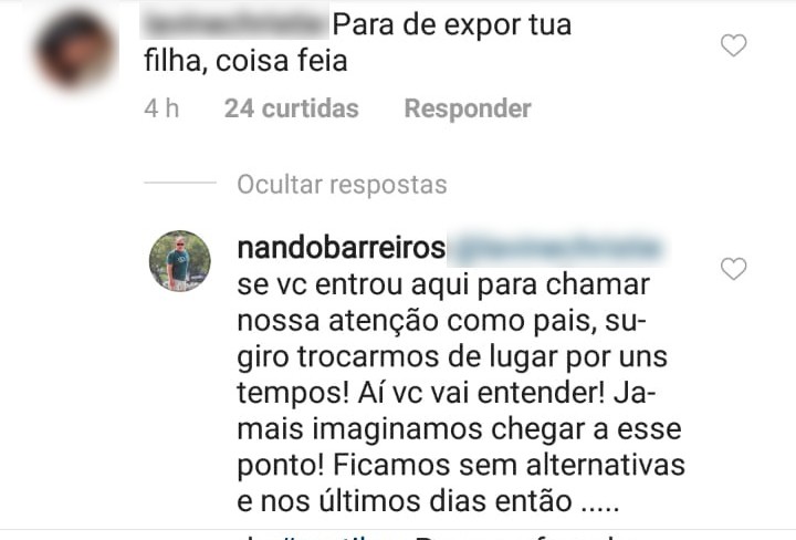Luiz Fernando Barreiros fala sobre Duda Reis com seguidores (Foto: Reprodução/Instagram)