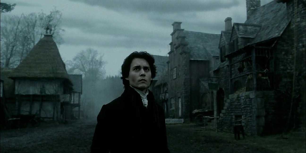 O ator Johnny Depp interpreta o protagonista Ichabod Crane no filme Sleepy Hollow, dirigido por Tim Burton e inspirado no conto de Washington Irving  (Foto: Reprodução)