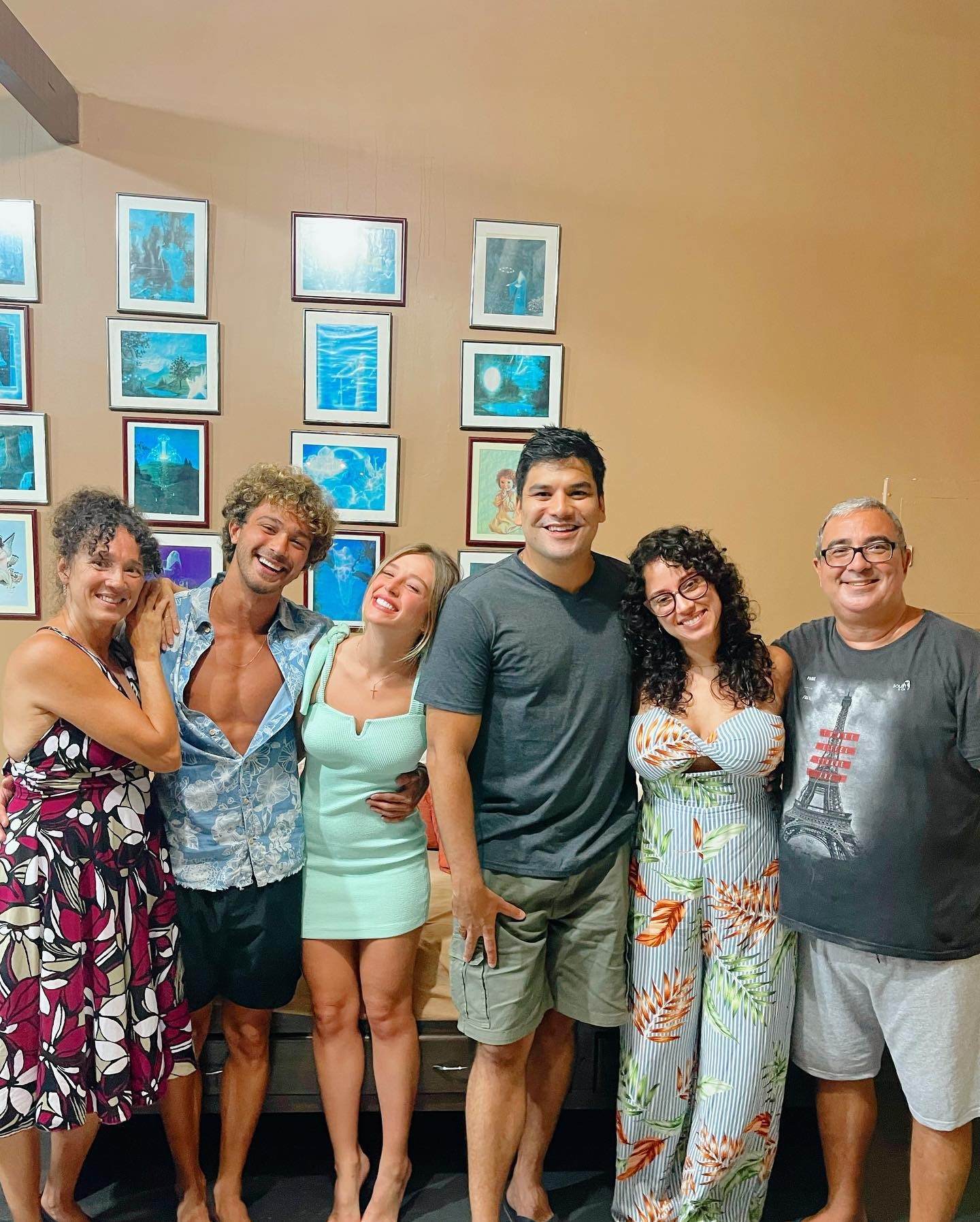 André Luiz Frambach comemora aniversário com Duda Reis e seus familiares (Foto: Reprodução / Instagram )