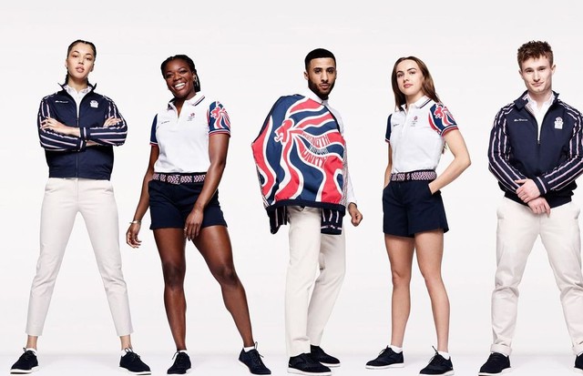 Os atletas da equipe GB usam a coleção Ben Sherman para os Jogos Olímpicos de Tóquio em 2020 (Foto: Reprodução/  @benshermanofficial)