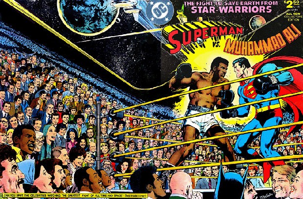 HIstória em quadrinhos da DC Comics de 1978 coloca frente a frente Muhammad Ali e Super-Homem. (Foto: Divulgação/DC Comics)