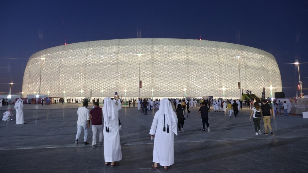 Estádio Al Thumama é inaugurado a pouco mais de um ano da Copa do Catar — Foto: AFP
