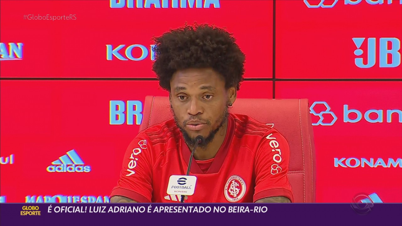 É oficial! Luiz Adriano é apresentado no Beira-Rio