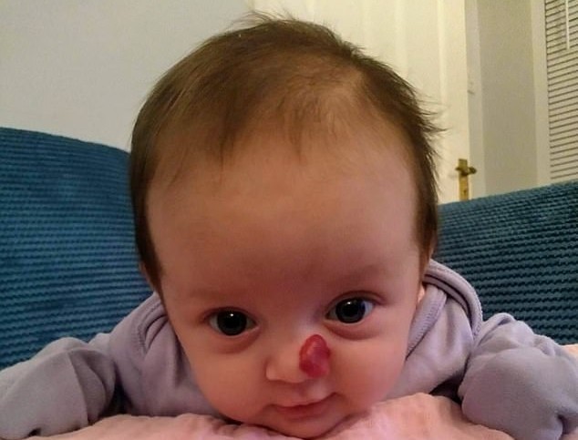 A pequena Tahlia quando bebê (Foto: Arquivo pessoal)
