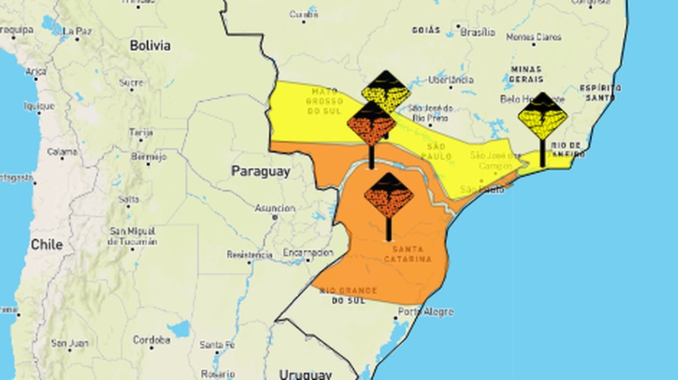 Novo Alerta Do Inmet Preve Perigo De Chuvas Intensas Para Cidades Do Sul De Ms Mato Grosso Do Sul G1