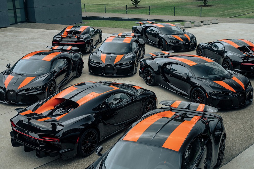 Chiron Super Sport 300+ teve 30 unidades entregues e não será mais produzido — Foto: Divulgação