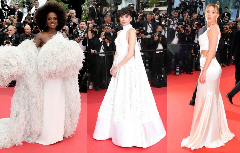 Vestidos brancos são tendência do Festival de Cannes 2023