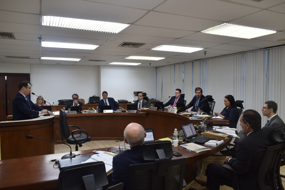 Julgamento Aparecidense x Ponte Preta Copa do Brasil — Foto: Daniella Lameira / Divulgação STJD