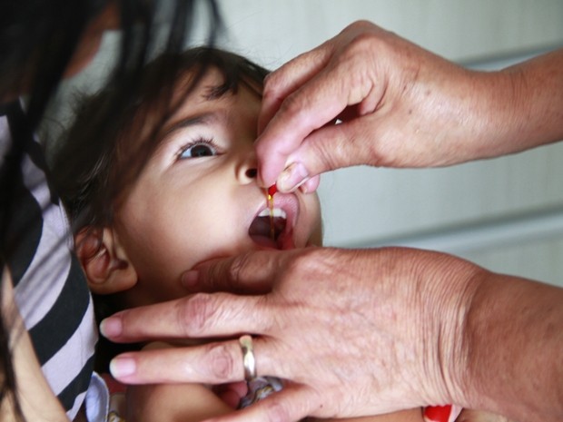Vacinação contra pólio em João Pessoa  (Foto: Rizemberg Felipe/Jornal da Paraíba)