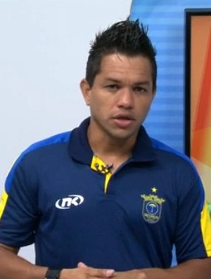 Fábio Bala, atacante do São Carlos (Foto: Reprodução/ EPTV)