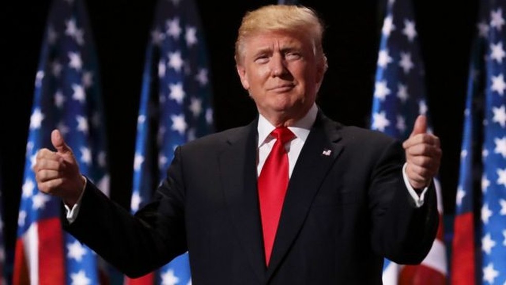 Trump está concorrendo à reeleição em 2020 — Foto: Getty Images/BBC