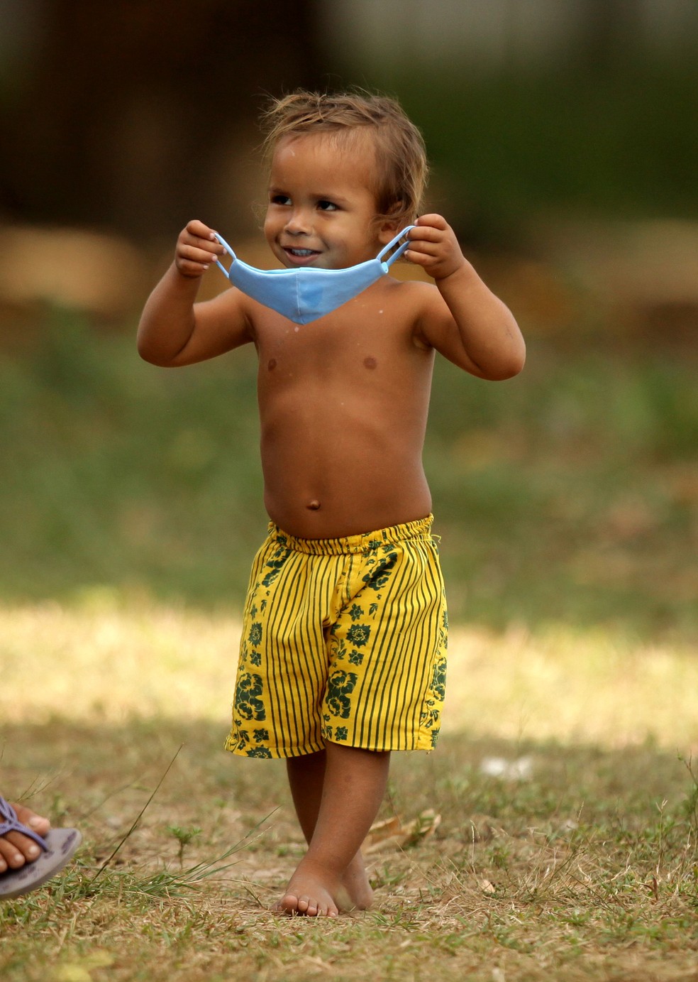 Criança indígena da etnia Tembé Tenetehara — Foto: Especial/Raimundo Paccó