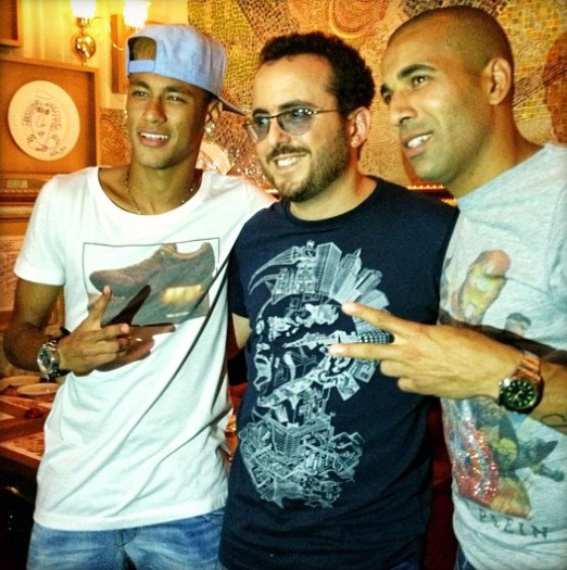 Neymar, Isaac Azar e Sheik  (Foto: Reprodução/Instagram)