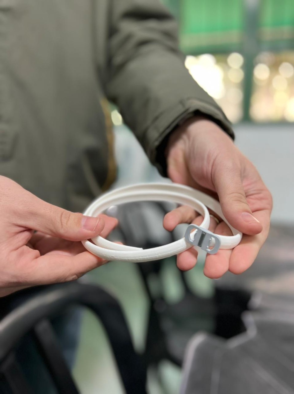 As coleiras carregam 4% do inseticida deltametrina — Foto: Prefeitura de Bauru/Divulgação