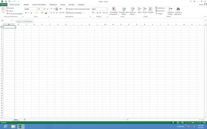 Unidade de medida no Excel(Foto: Reprodução/André Sugai)
