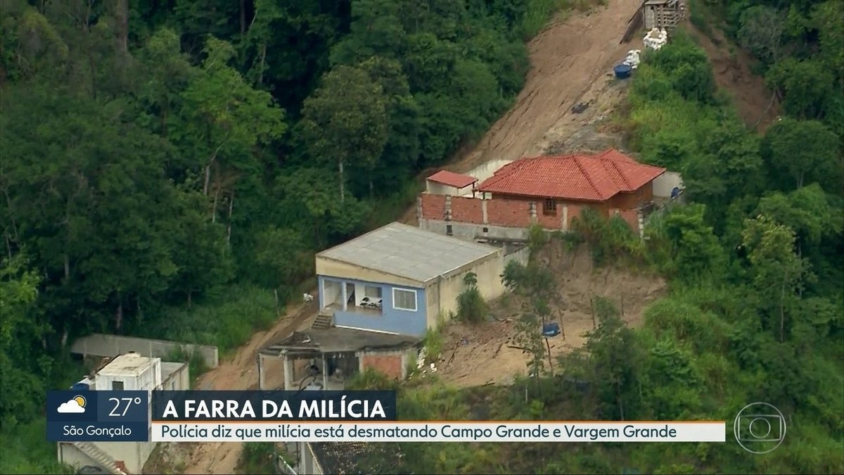 Milicianos desmatam terrenos perto de áreas de proteção ambiental na Zona Oeste do Rio