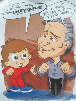Ridaut Dias, Cartunista Senninha (Foto: Diego Venturelli / Globoesporte.com)