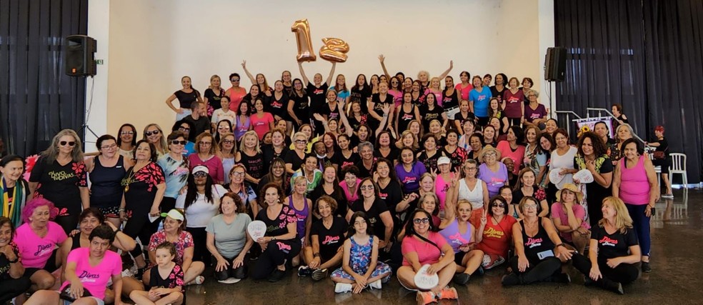 Moradora de Paraguaçu Paulista integra grupo de idosas que se reúne para dançar e viajar, desde 2012 — Foto: Divas Dance /Divulgação