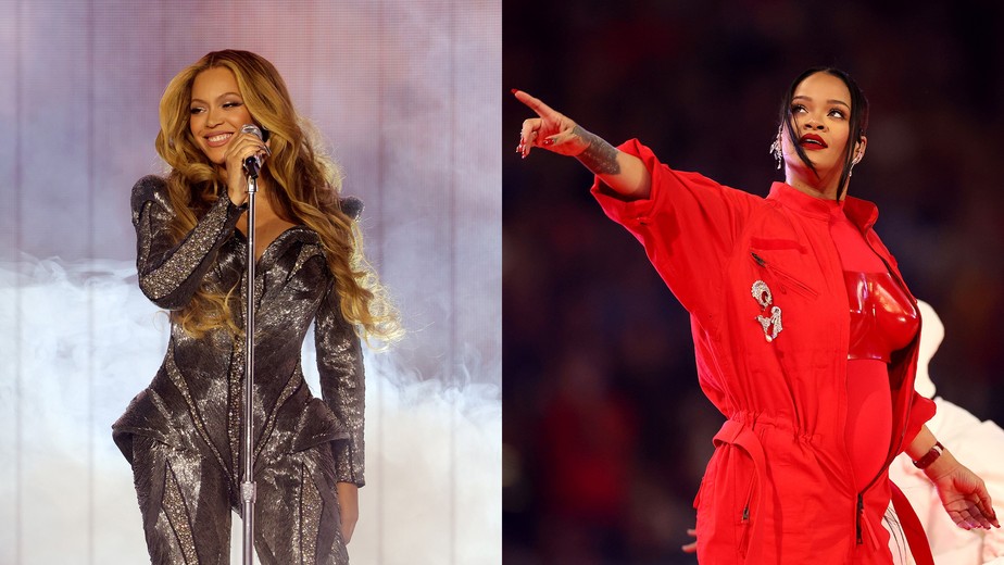 Beyoncé e Rihanna usam a mesma peça em seus comebacks