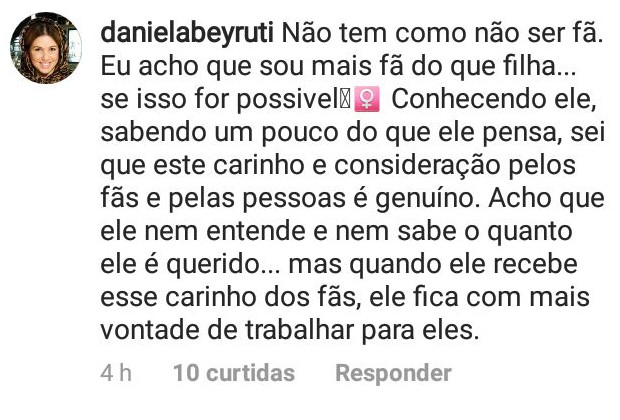 Daniela Beyruti faz comentário sobre o pai, Silvio Santos, em rede social (Foto: Reprodução/Instagram)