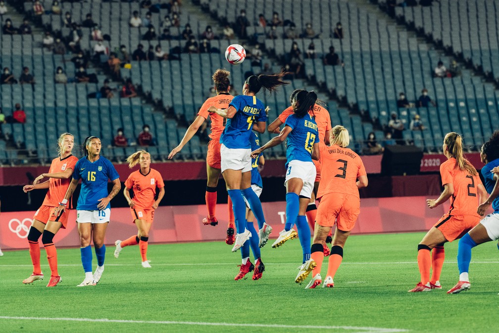 Rafaelle é titular da seleção brasileira em Tóquio — Foto: Sam Robles / CBF
