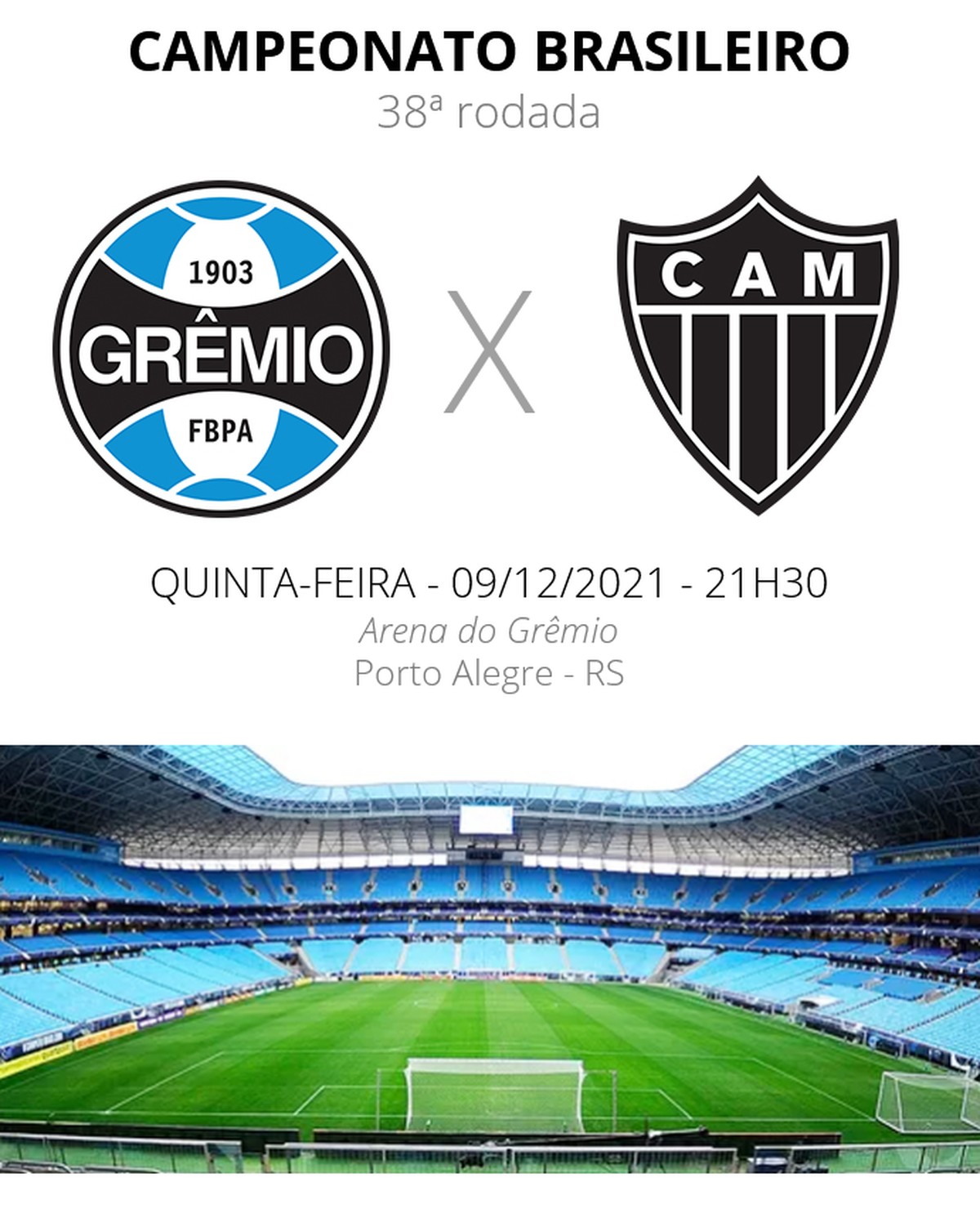 Grêmio x Atlético-MG: veja onde assistir, escalações, desfalques e  arbitragem | brasileirão série a | ge