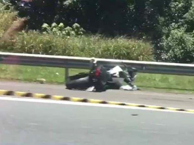 Acidente com motociclistas aconteceu na Via Anhanguera, em Jundiaí (SP) (Foto: Jornal da Região/Divulgação)