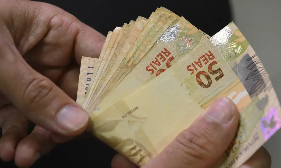 Notas de dinheiro em real