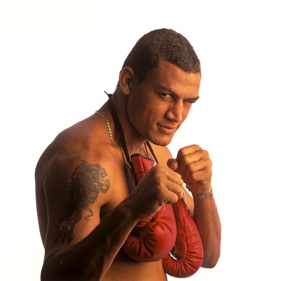 Acelino Popó Freitas foi tetracampeão mundial de boxe e se tornou um dos maiores esportistas do Brasil — Foto: Getty Images