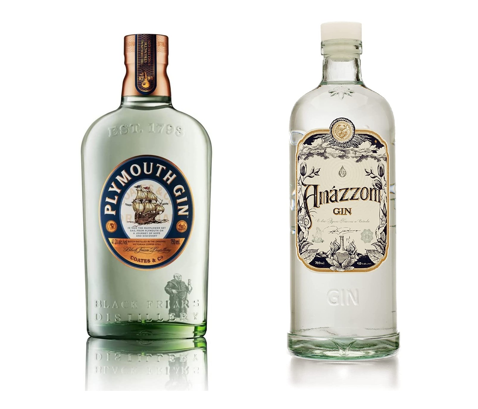 Gin Plymouth e Amazzoni  (Foto: Reprodução/ Amazon)