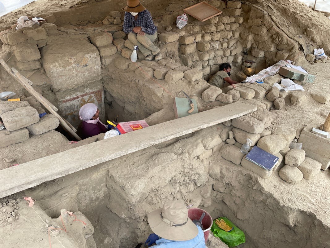Escavações em Pañamarca no Peru  — Foto: Denver Museum of Nature & Science