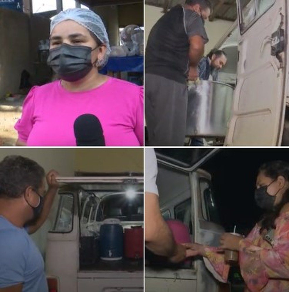 São pelo menos 10 voluntários que fazem parte do projeto — Foto: Reprodução